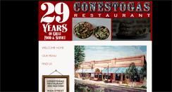 Desktop Screenshot of conestogasrestaurant.com